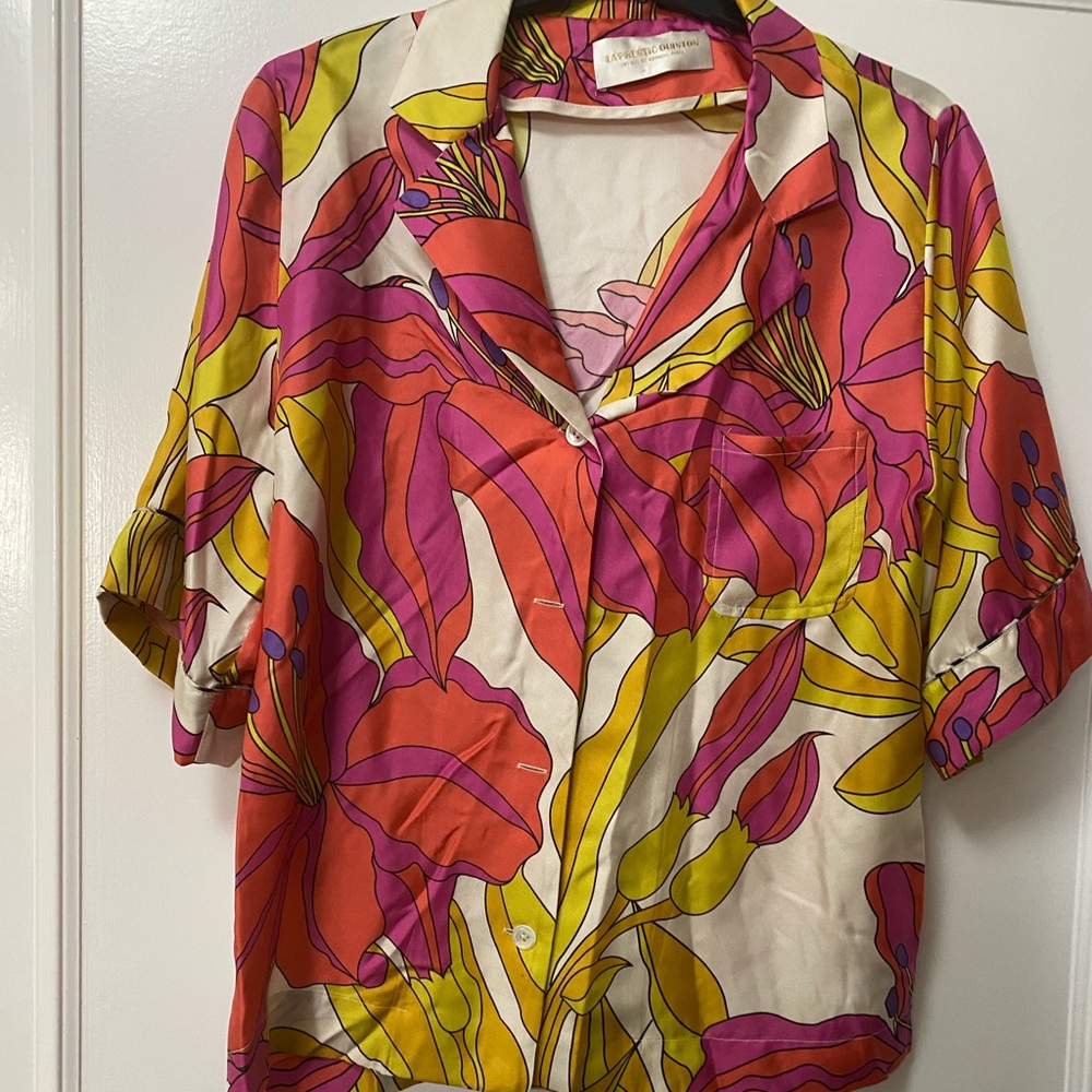 La Prestic Ouiston silk top. Worn twice.